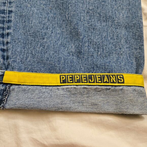 Vtg Pepe Jeans UK Jeans Mens 36x33 Medium Wash Baggy Y2K Skater Minor Wear - Picture 16 of 16